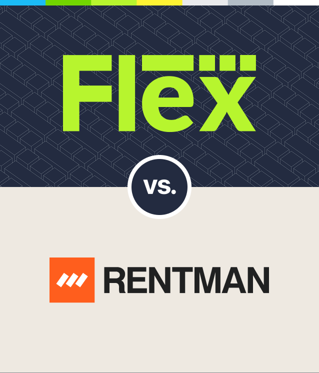 Flex logo versus Rentman logo